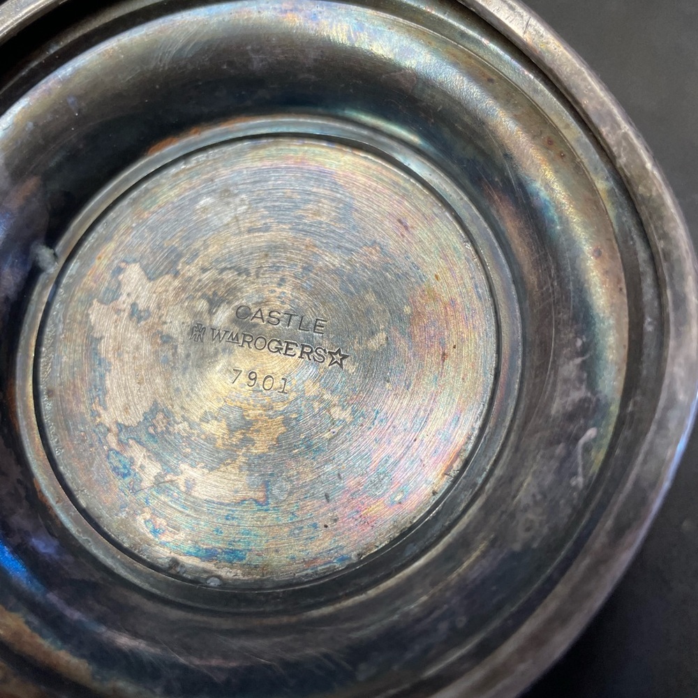 Rogers antique silver tea pot